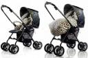 Coleção de carrinhos de bebê Baby Safari com design de Roberto Cavalli