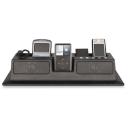 Set de alto falantes + dock para iPod + conector para MP3 player