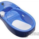 Banheira 4moms Clean Baby Infant com termômetro para medir a temperatura da água