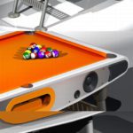 Mesa de bilhar Lunar: compatível com MP3 player