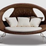 Sofá estilo ladybug e cadeira para outdoors de Schoenhuber Franchi