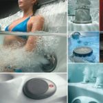 Banheiras de hidromassagem da linha J400 da Jacuzzi com AquaSound integrado