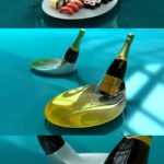 Travessa 2-em1: comida e Champagne