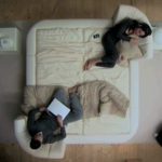Sofá-cama de couro, modelos DS-1164 & DS-1165 , da De Sede
