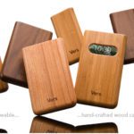Cases eco-amigáveis, para iPod e iPhone, feitos com madeira (Nogueira, Cerejeira e Bambu)