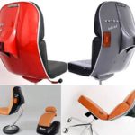 Cadeira reciclável com partes da Vespa scooter