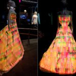 Vestido Galaxy feito com 24.000 LEDs coloridos e 4.000 cristais Swarovski