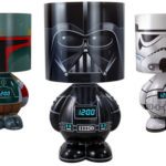 Abajour e rádio relógio do Darth Vader, Boba Fett e Stormtrooper