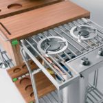 Carrinho Suzette da Metalco, ideal para grelhar alimentos e servir drinks