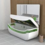 Sub-Tub Whirlpool Bath & Washbasin Unit: banheira, pia, tela OLED …