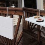 Mesa portátil para varandas