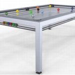 Nottage Design G-4: mesa de bilhar com tampo de vidro