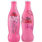 Edição limitada da garrafa Pink Diet Coke por Johnny Rocket