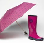 Galocha e Guarda-chuva pink da Tory Burch