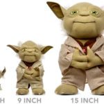 Brinquedo de pelúcia Star Wars Plush: R2D2, Chewbacca, Darth Vader e Yoda