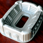 Forma de bolo no formato de estádio