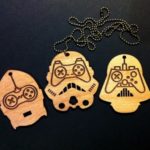Pingente do C3PO, Darth Vader e Stormtrooper