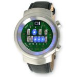 Relógio de Pulso Binário de LED Azul