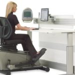 Elliptical Machine Office Desk: cadeira de exercício ajustável para o escritório