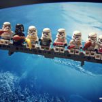 Lego: Star Wars almoço no topo de um arranha-céu na Estrela da Morte