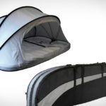 Wave Cave:armazena pranchas e funciona como barraca
