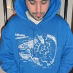 Casaco de moletom com capuz da Millenium Falcon