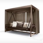 Coleção City-Camp da Dedon com Daybed e balanço de jardim