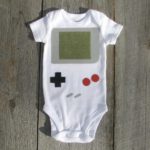 Body para bebês com design de Game Boy