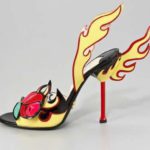 Sapato Rose-Toe Flame da Prada