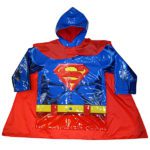 Capas de chuva do Batman e do Super Homem