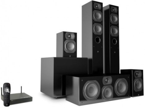 Home Theater Speakers Wireless on Wireless 5 1 Home Theater Speaker System Da Aperion Audio   Geek Chic