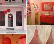 Sweety House Café em Muar : decorado em homenagem a Hello Kitty