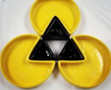 Louça do Pac-Man feita em cerâmica