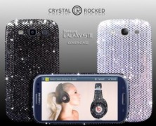Case para o Samsung Galaxy S3 cravejada de cristais Swarovski