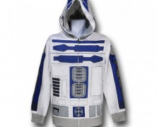 Casaco de moletom R2-D2 com capuz