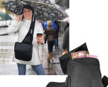 Bolsa Umbrella Hands-free: mãos livres e guarda-chuva aberto