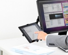 Suporte para tablet VESA 100-MR067 LCD no monitor do desktop