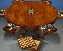 Mesa de jogos de 1875 do bar londrino Albemarle Club