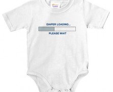 Body (macacãzinho) “Diaper loading…” (fralda carregando…)