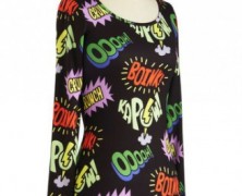 Vestido Bam! Pow! BOINK! … inspirado nos quadrinhos