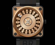 Edição limitada do relógio de pulso Casino da Bell & Ross
