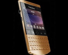 Edição limitada do P9981 Gold BlackBerry com design da Porsche