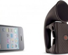 Bone Horn Stand: alto-falante portátil para o iPhone 4