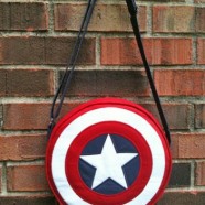 Bolsa com o escudo do Capitão América
