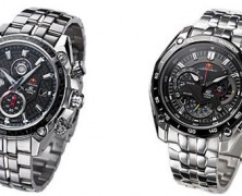 relógios de pulso EFE-504RBSP e EF-550RBSP Red Bull da Casio