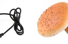 Chocolate USB flash drive e Chicken Burguer USB Hub