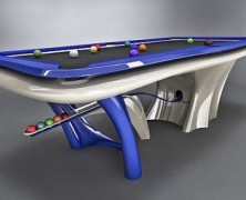 Mesa de bilhar contemporânea Zaeta com design de Jason Farsai