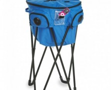Cooler para bebidas com alto-falante e dock para iPod