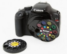 Roda de Filtros DSLR proporcionando 18 efeitos diferentes nas fotos