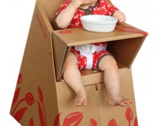 Cadeirão de papelão: Belkiz Foldaway